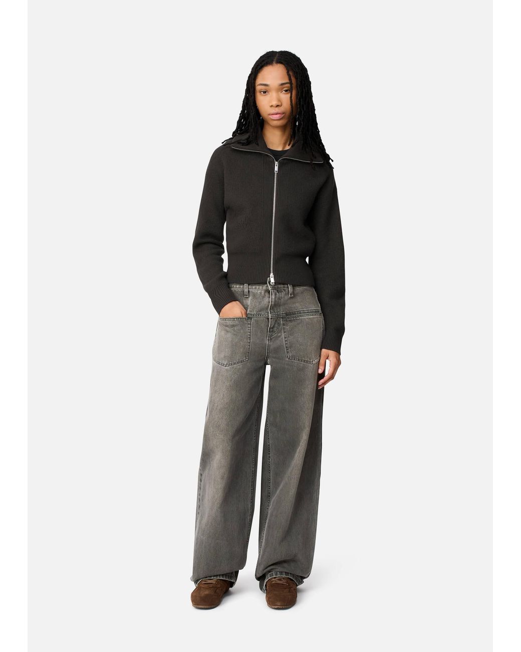 Axel Arigato Black Verve Zip-Up Cardigan