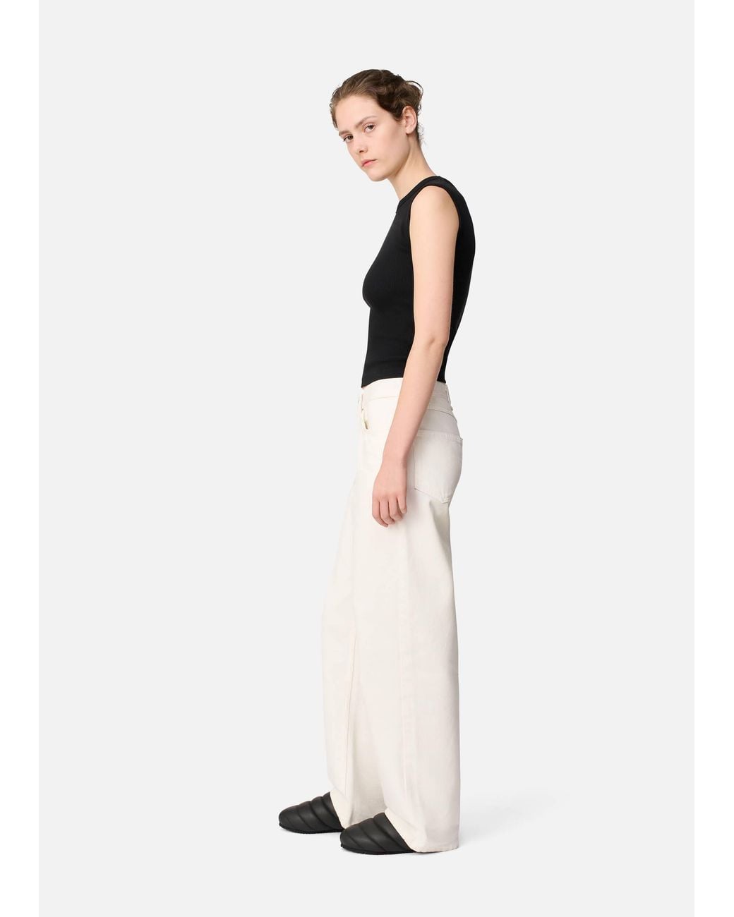 Axel Arigato White Lidia Straight Jeans
