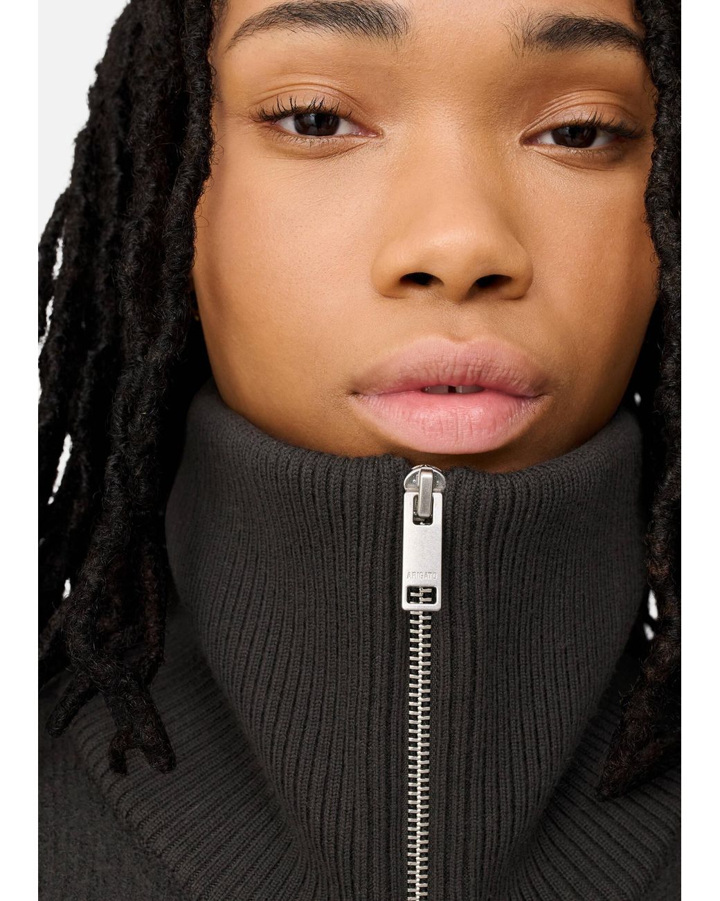 Axel Arigato Black Verve Zip-Up Cardigan
