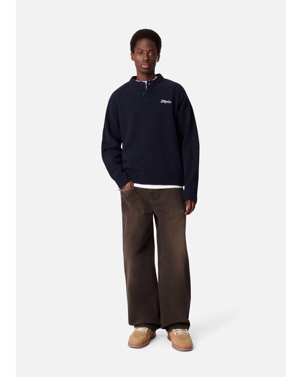 Axel Arigato White Invert Relaxed Jeans