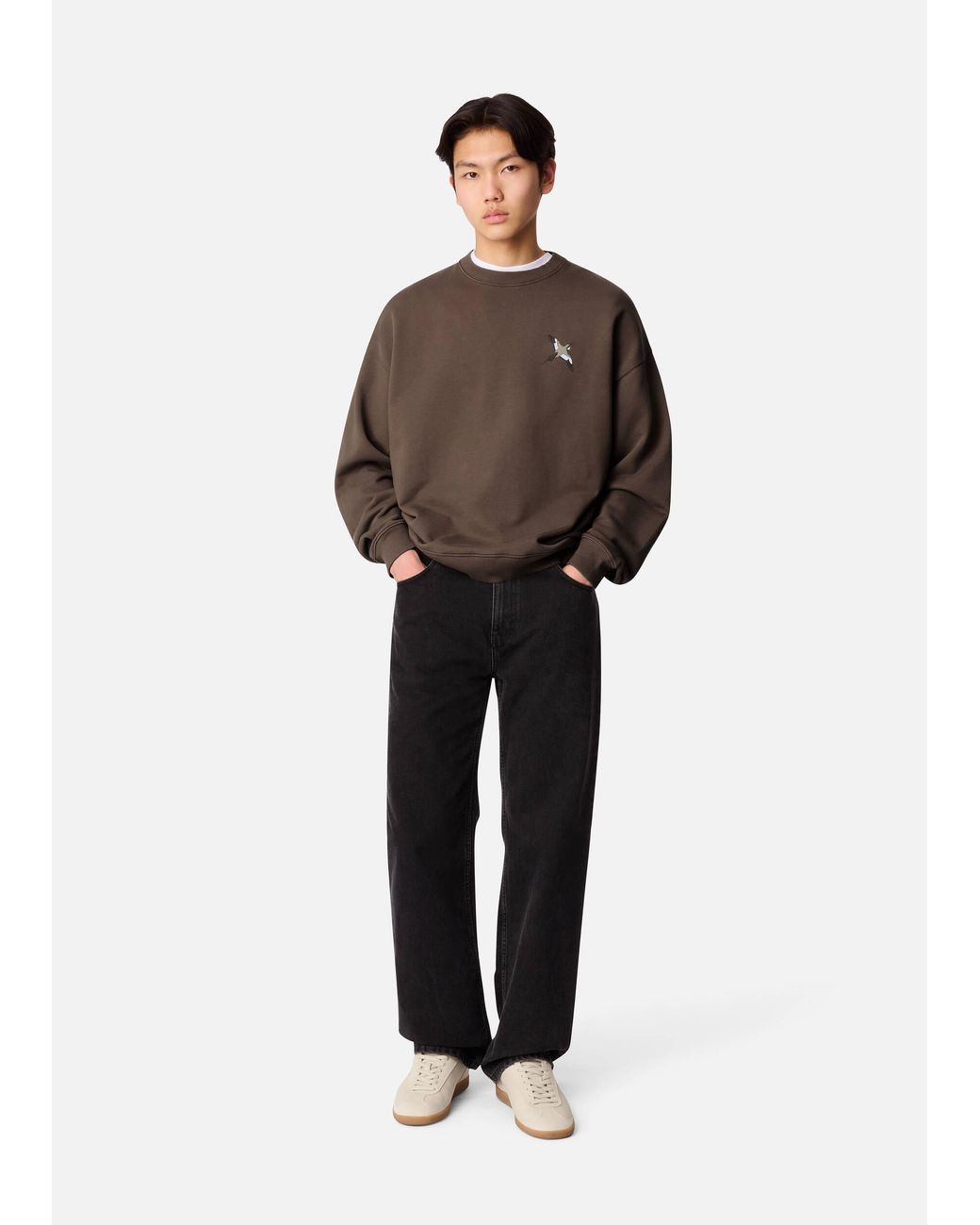 Axel Arigato Brown Micro Bee Bird Sweatshirt for men