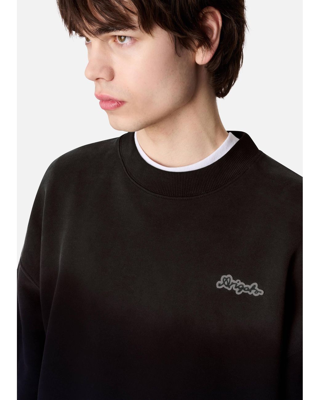 Axel Arigato Black Trace Washed Sweatshirt for men
