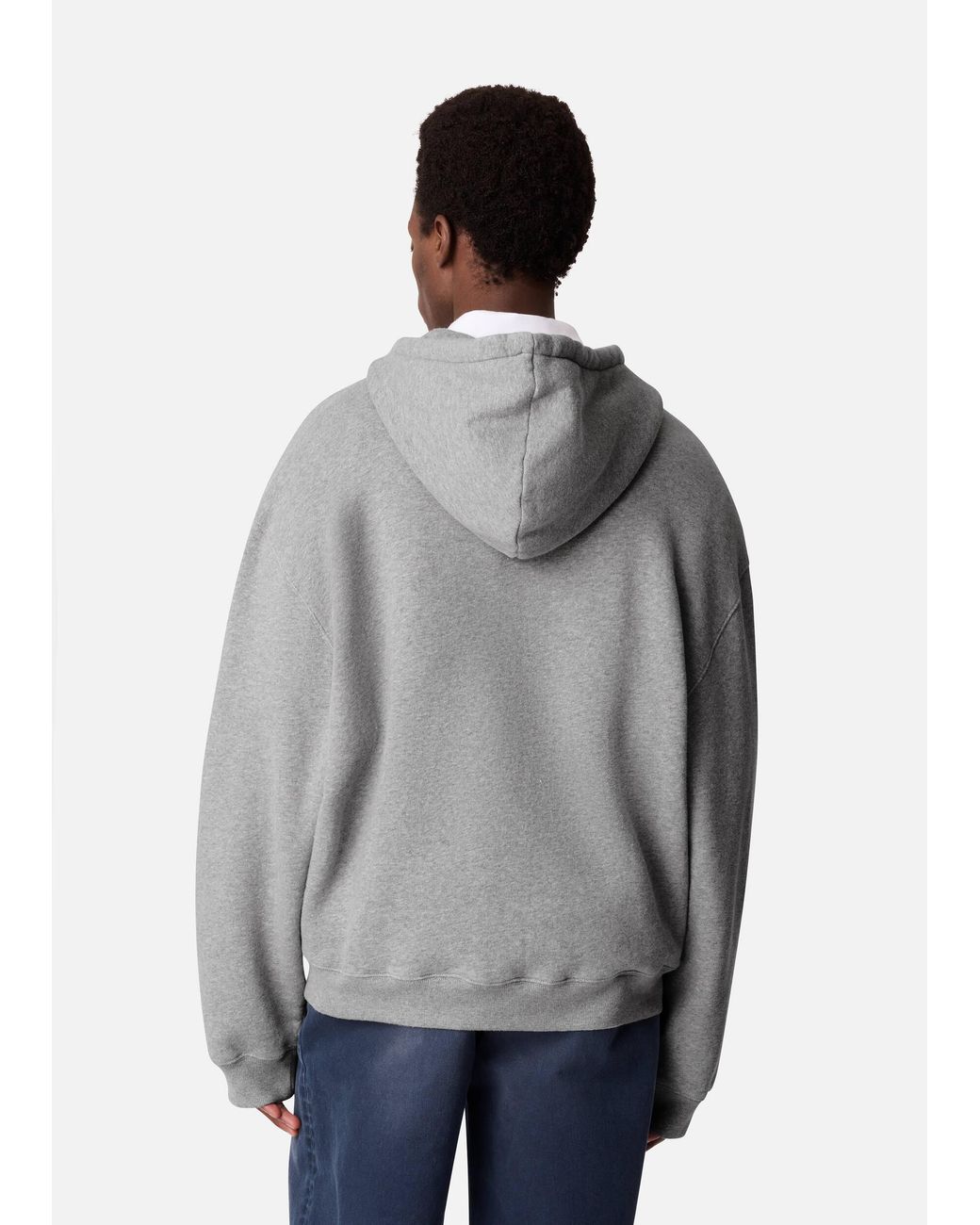 Axel Arigato Gray Rhys Zip Thru Hoodie for men