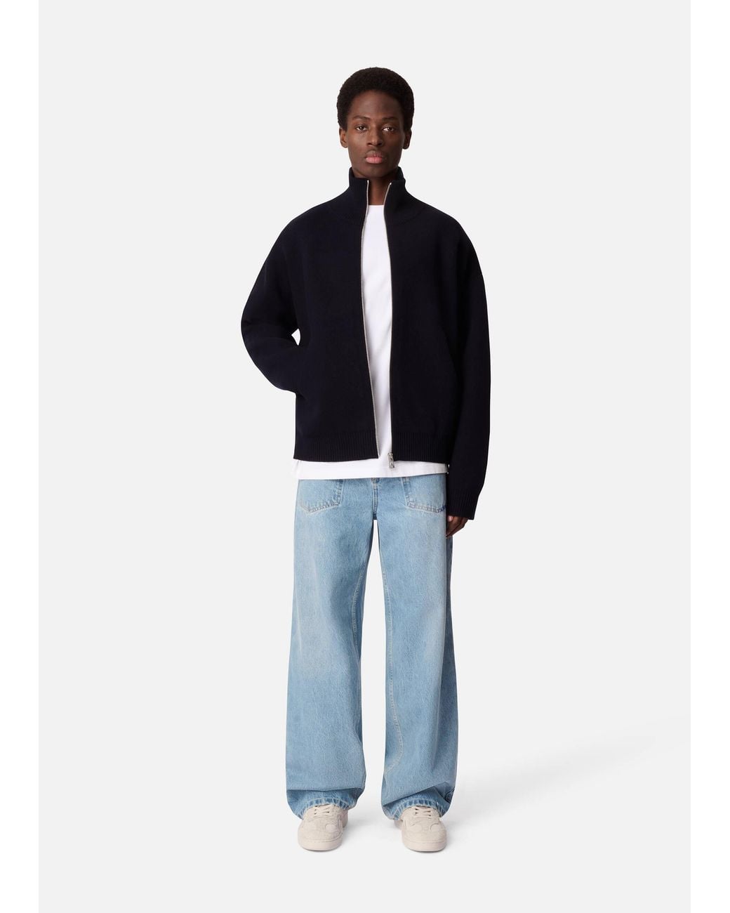 Axel Arigato Blue Core Zip-Up Sweater for men