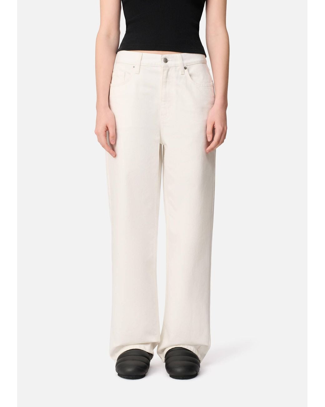 Axel Arigato White Lidia Straight Jeans