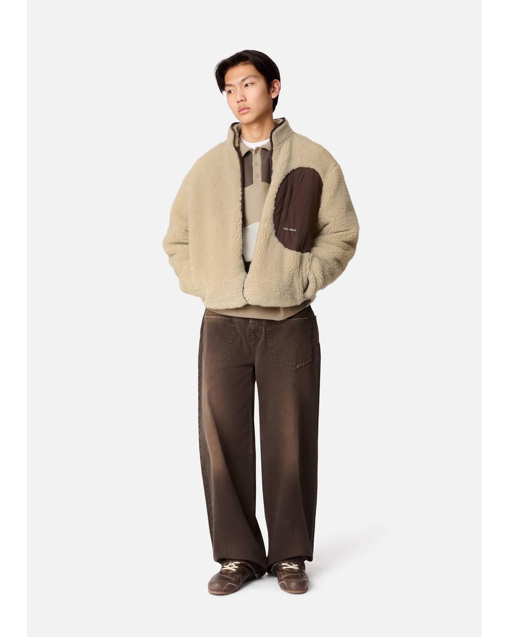 Axel Arigato Natural Moss Fleece Jacket for men