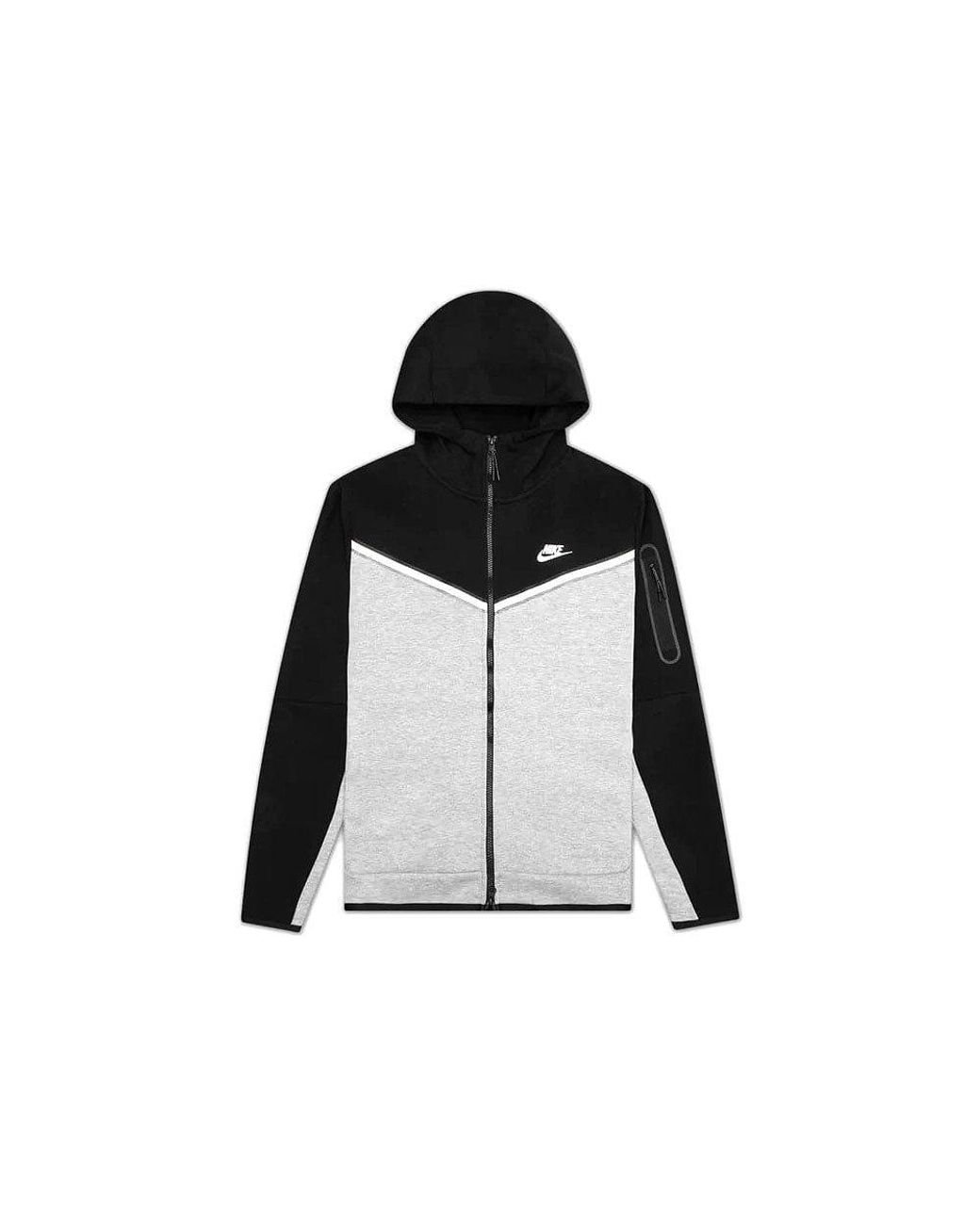 Nike tech fleece store hoodie dark grey