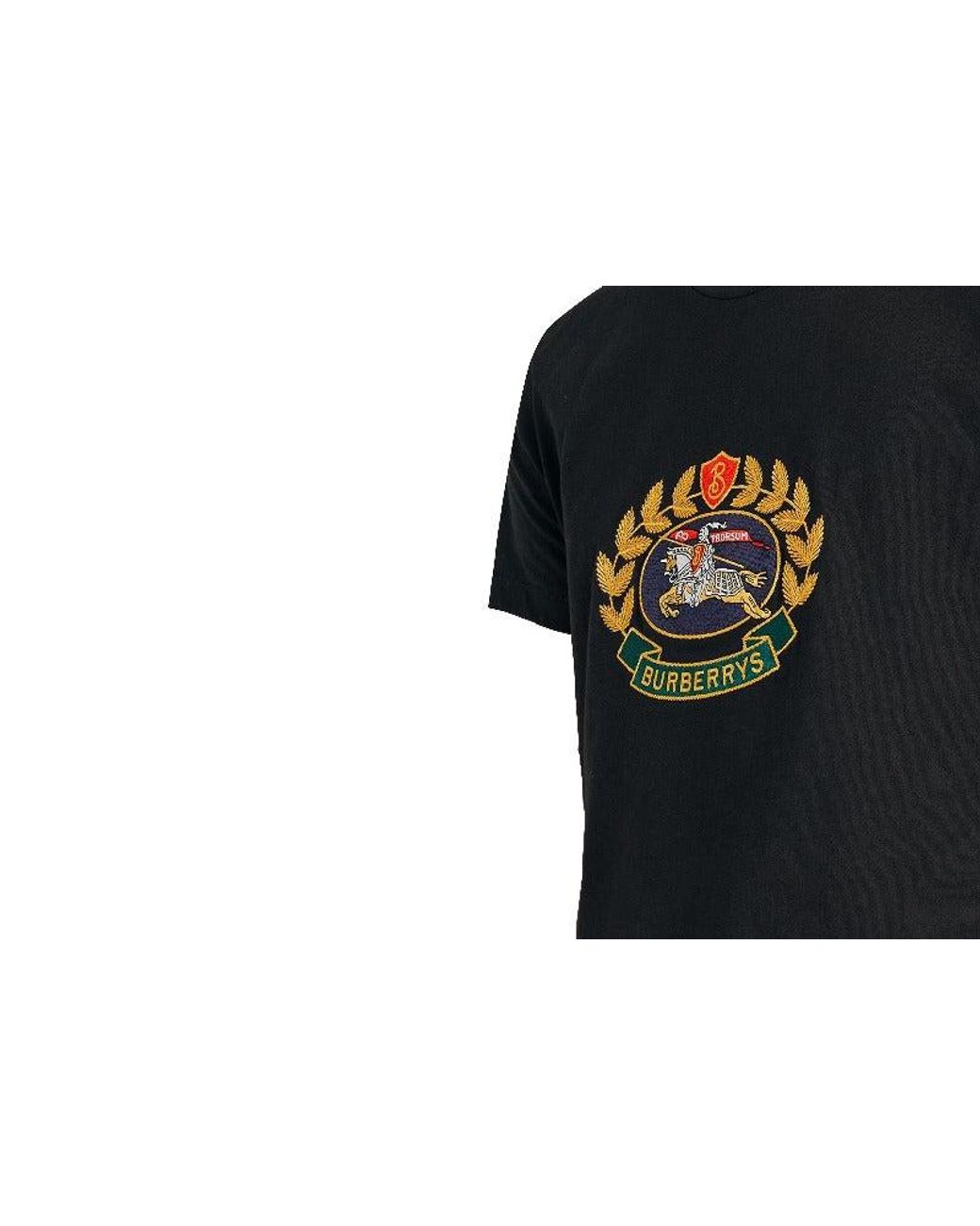 Burberry Archive Logo Cotton T-shirt Black for Men | Lyst