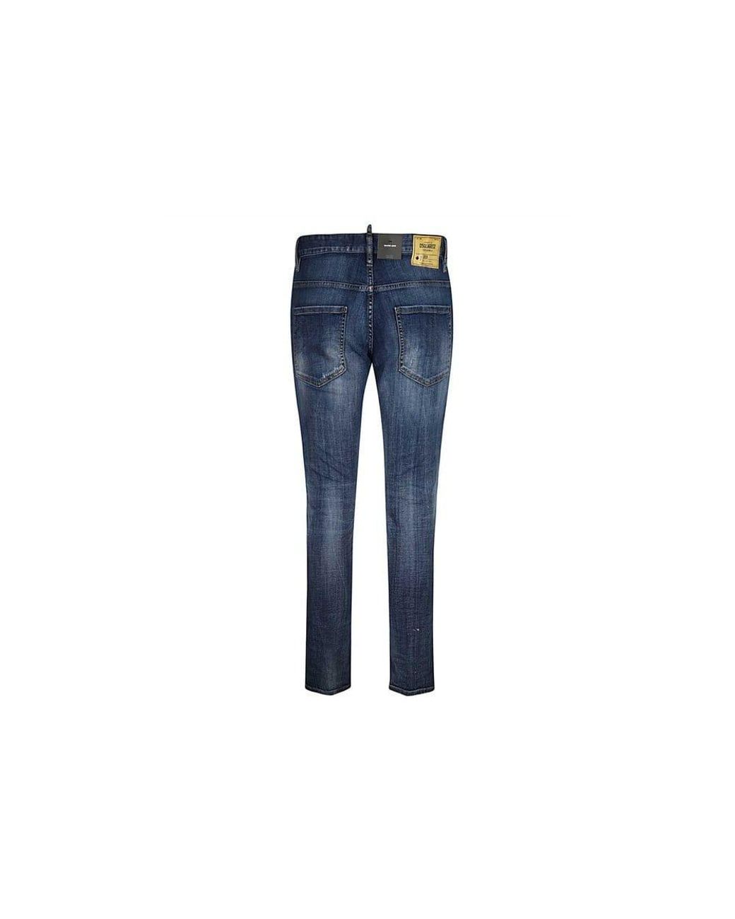 DSquared² Skater Jeans Caten Bros Patch Blue Jeans for Men | Lyst UK
