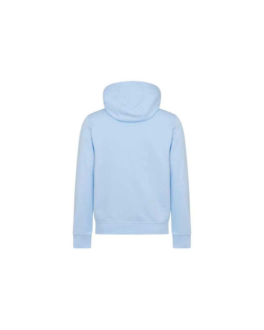 Burberry Ansdell Logo Cotton Jersey Hoodie Light Blue for Men | Lyst
