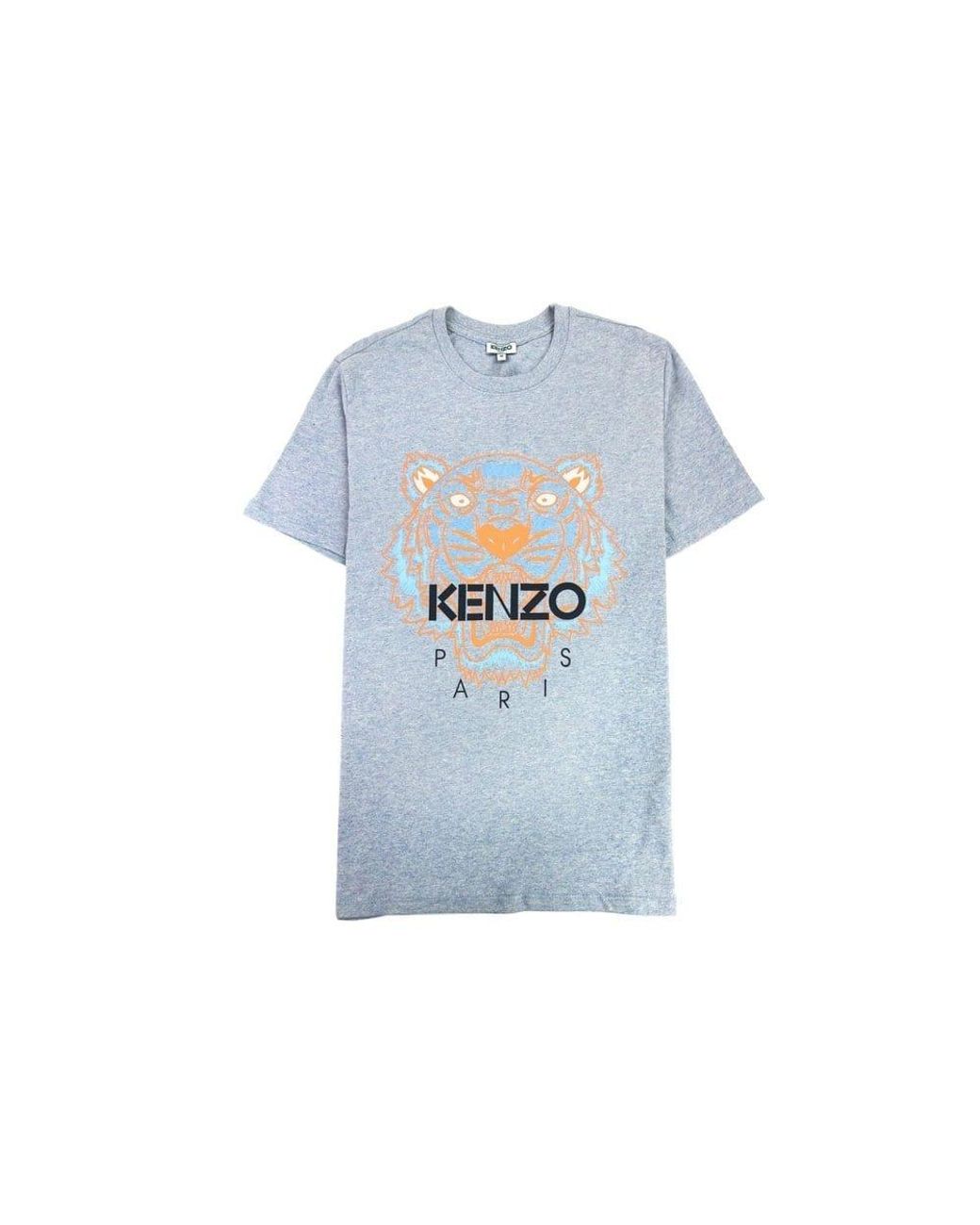 KENZO Classic Tiger T-shirt Orange Gray Men |