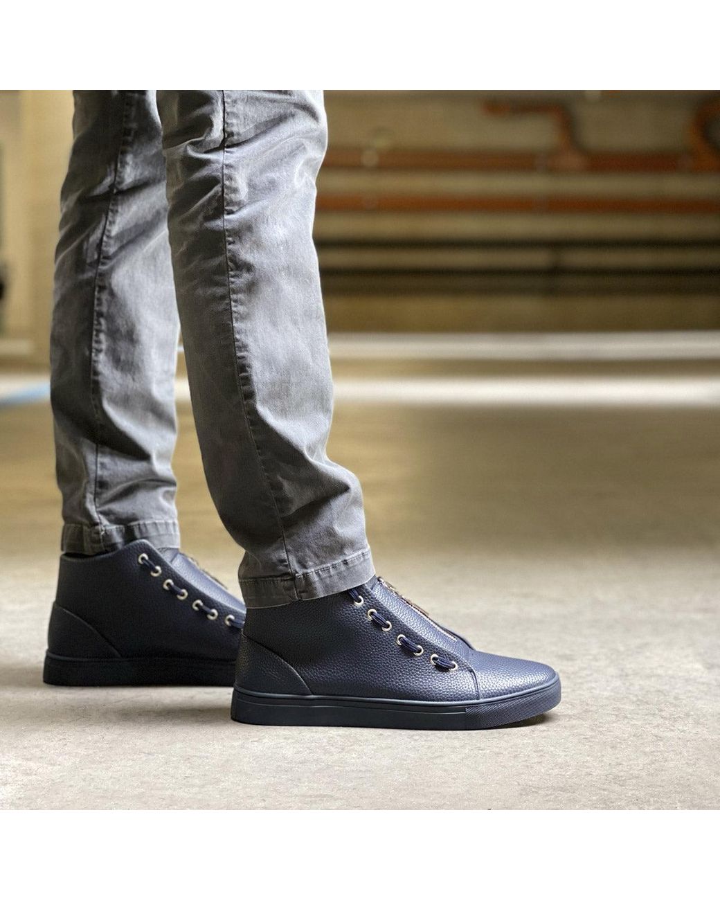 DUCA DI MORRONE Synthetic Sneakers in Blue | Lyst