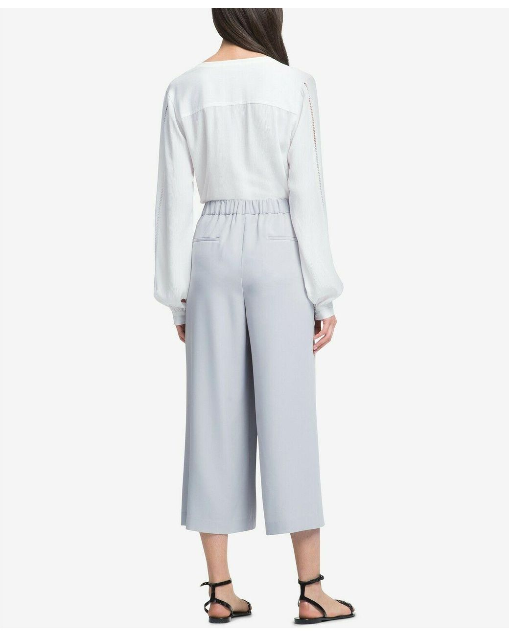 DKNY Synthetic Pants Size Xl Wide-leg 
