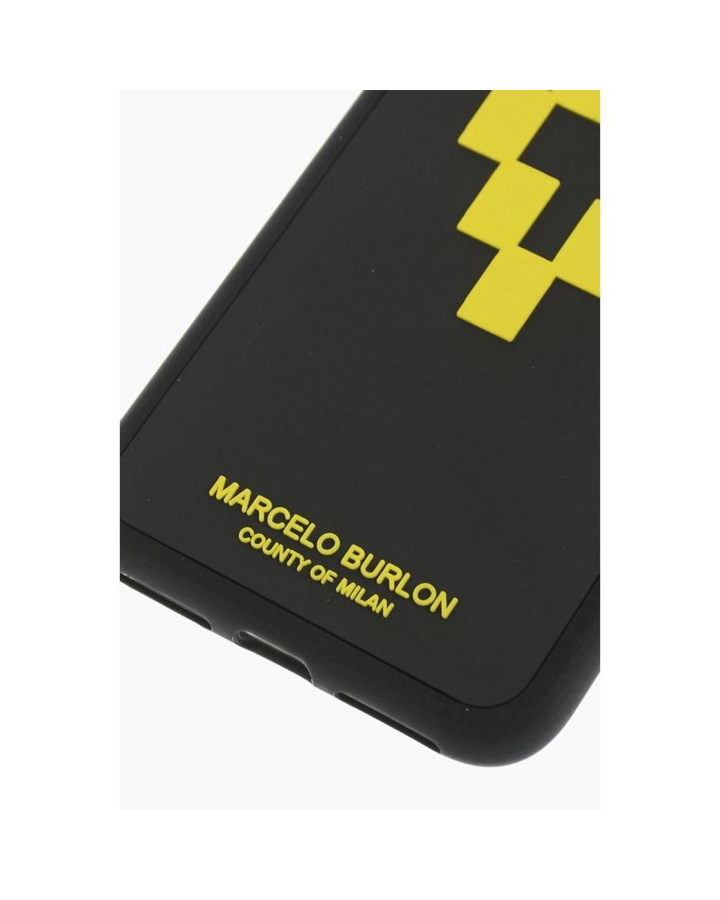 Marcelo Burlon Embossed Printed Cross 3d Xs Iphone Case in Black | Lyst