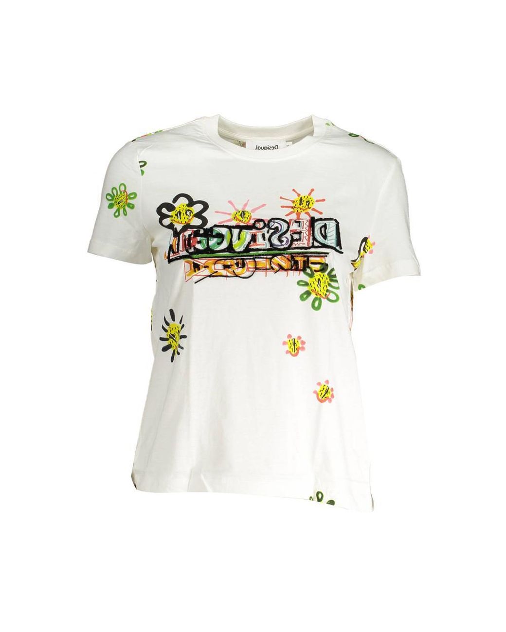 Desigual Tops T-shirt in White | Lyst