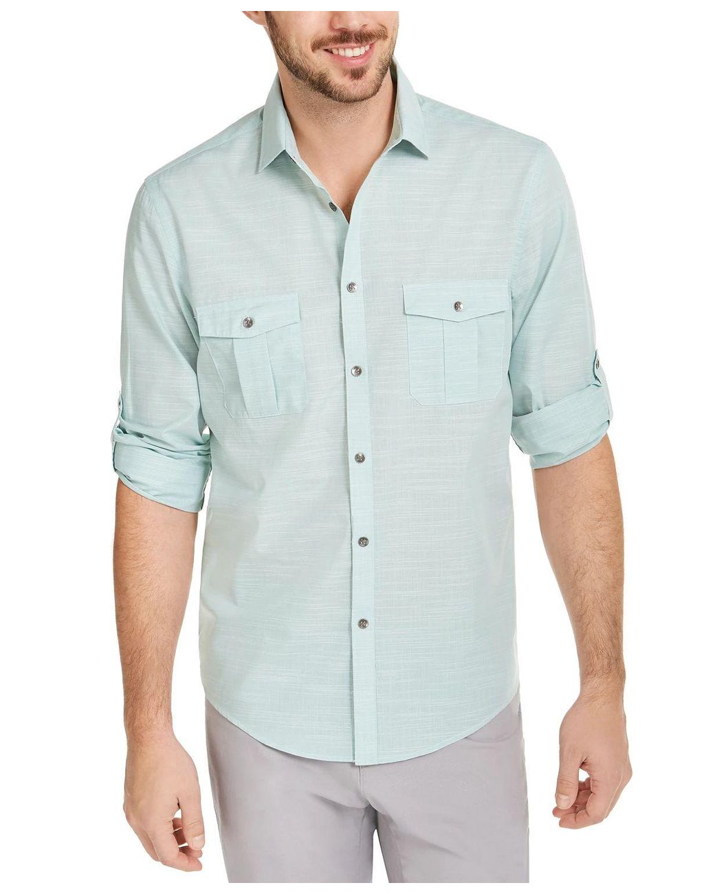Alfani Cotton Shirt Size 2xl Long 