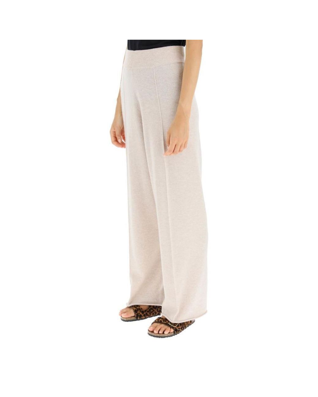 Allude Trouser in Natural | Lyst