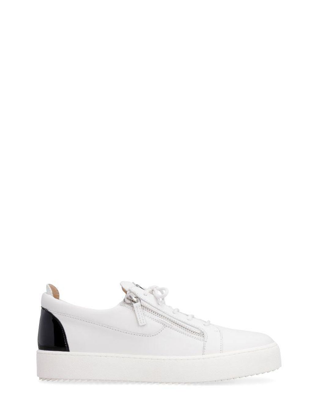 giuseppe zanotti white sneakers