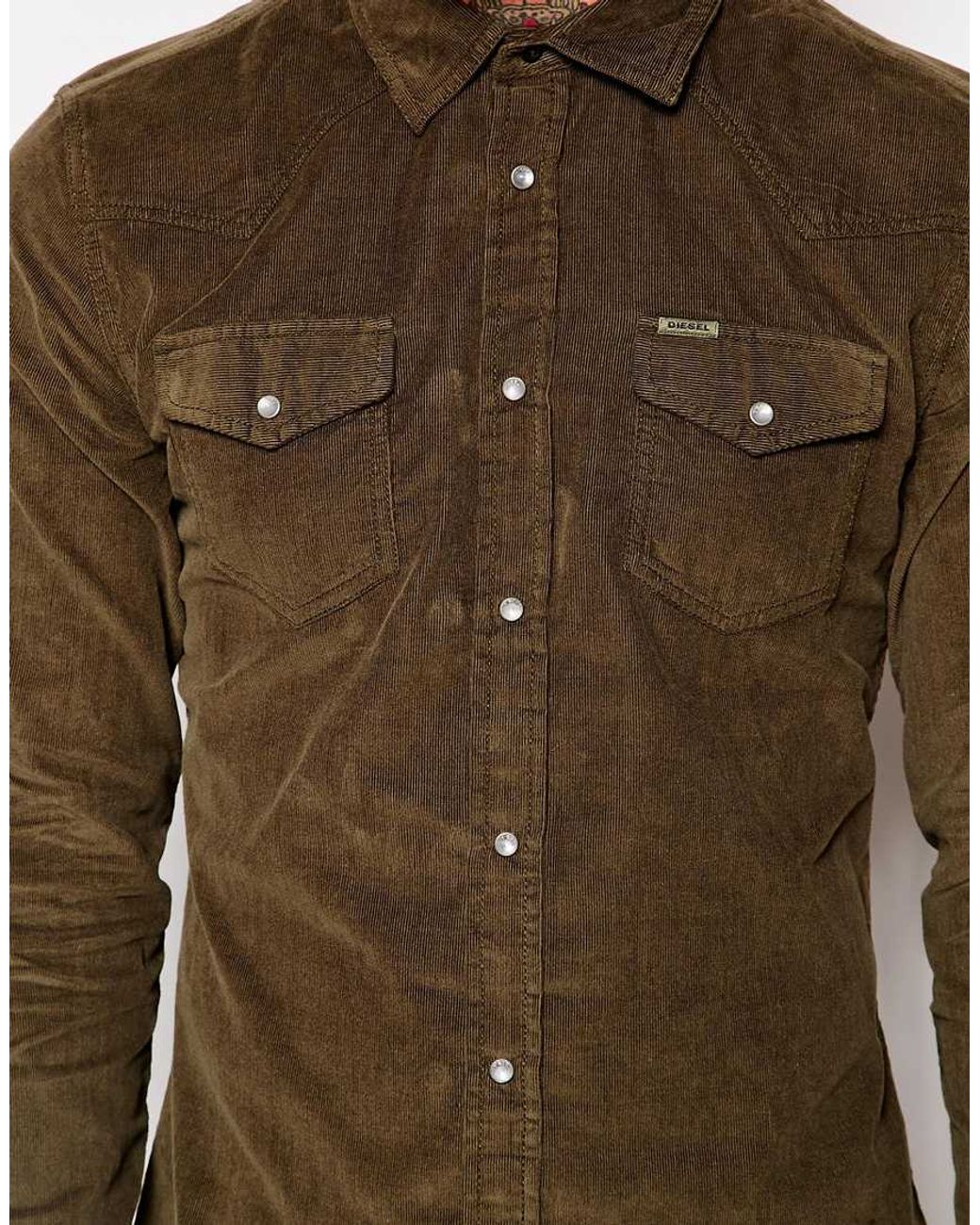 diesel corduroy shirt