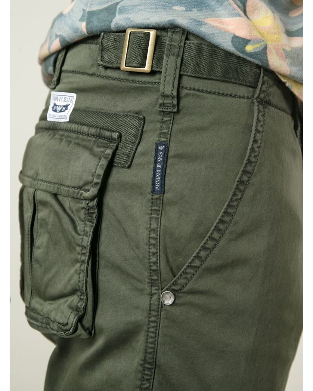 Armani Jeans Cargo Shorts in Green for Men | Lyst UK