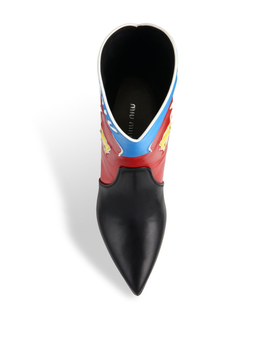 Miu Miu Multicolor Leather Cowboy Boots | Lyst