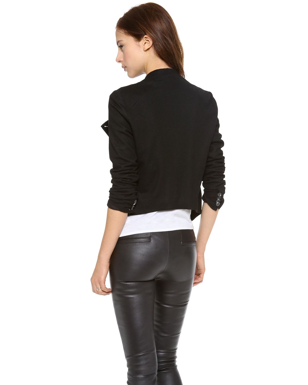 Helmut lang deals cropped leather pants