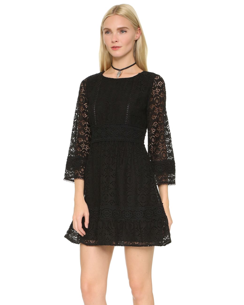 Anna Sui Lace Dress in Black Lyst Canada