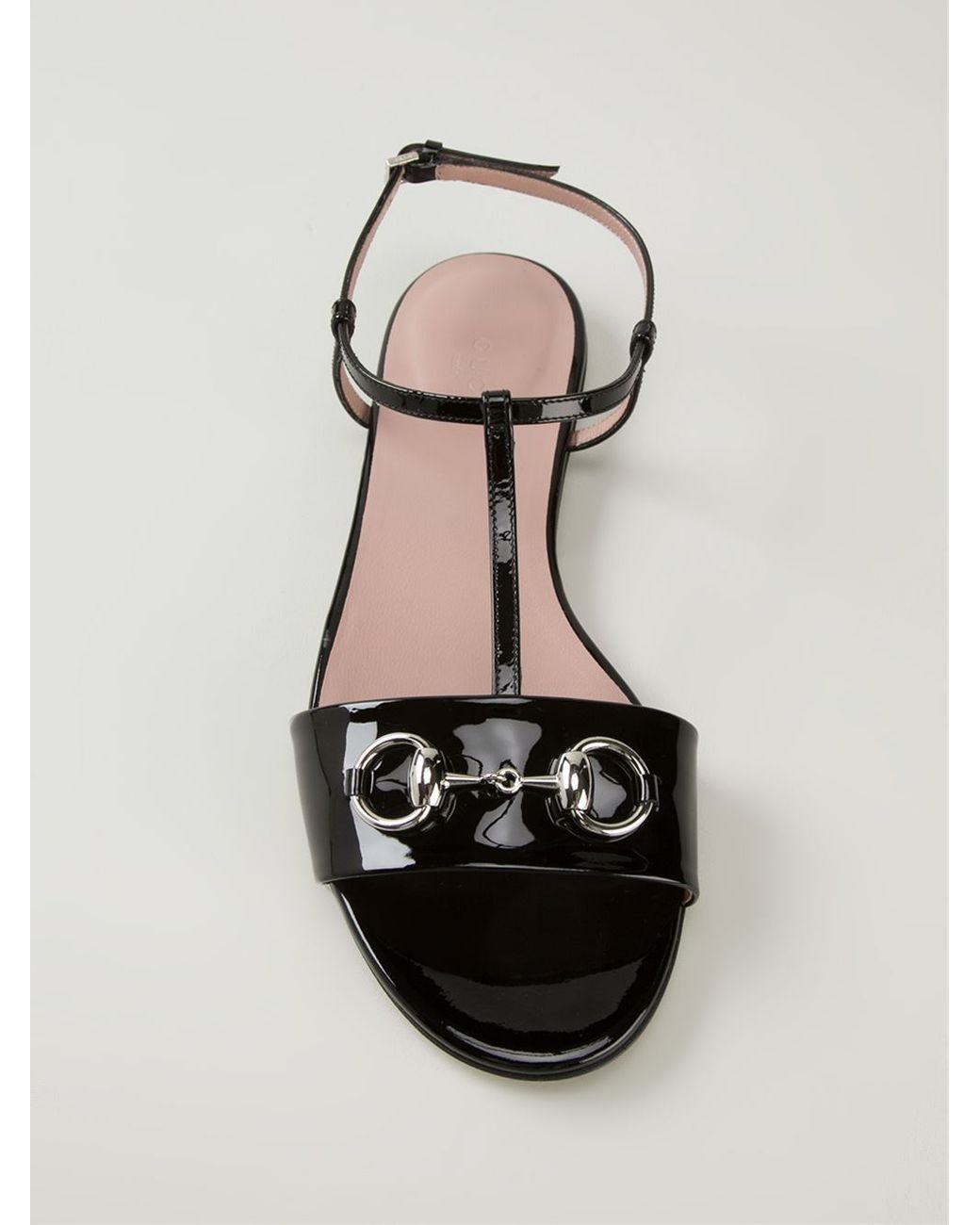 Gucci Horsebit Sandals in Black | Lyst