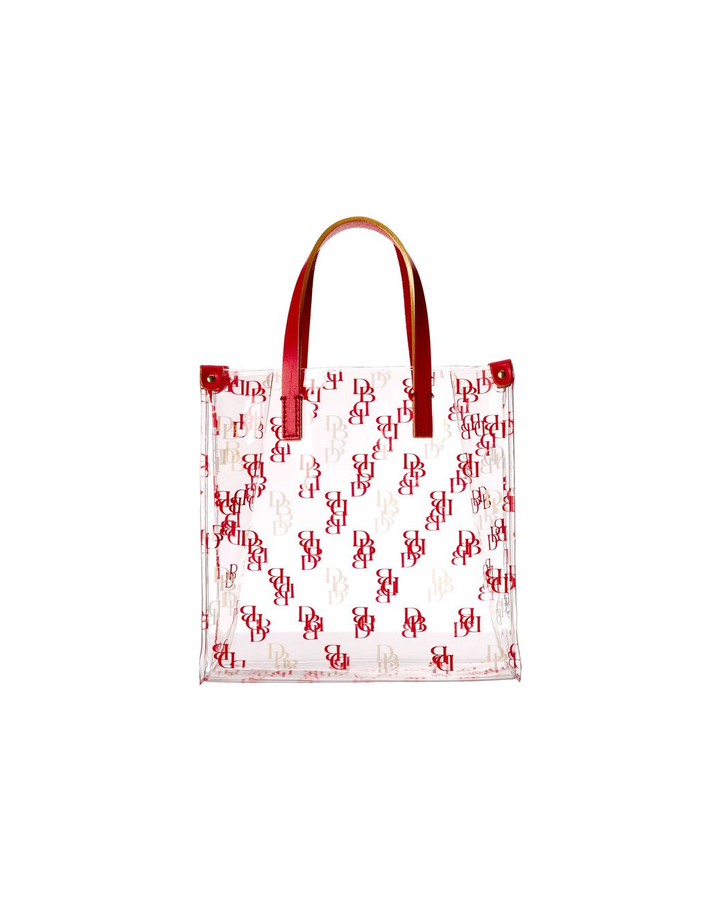 Dooney & Bourke Clear Shopper Bag in Red