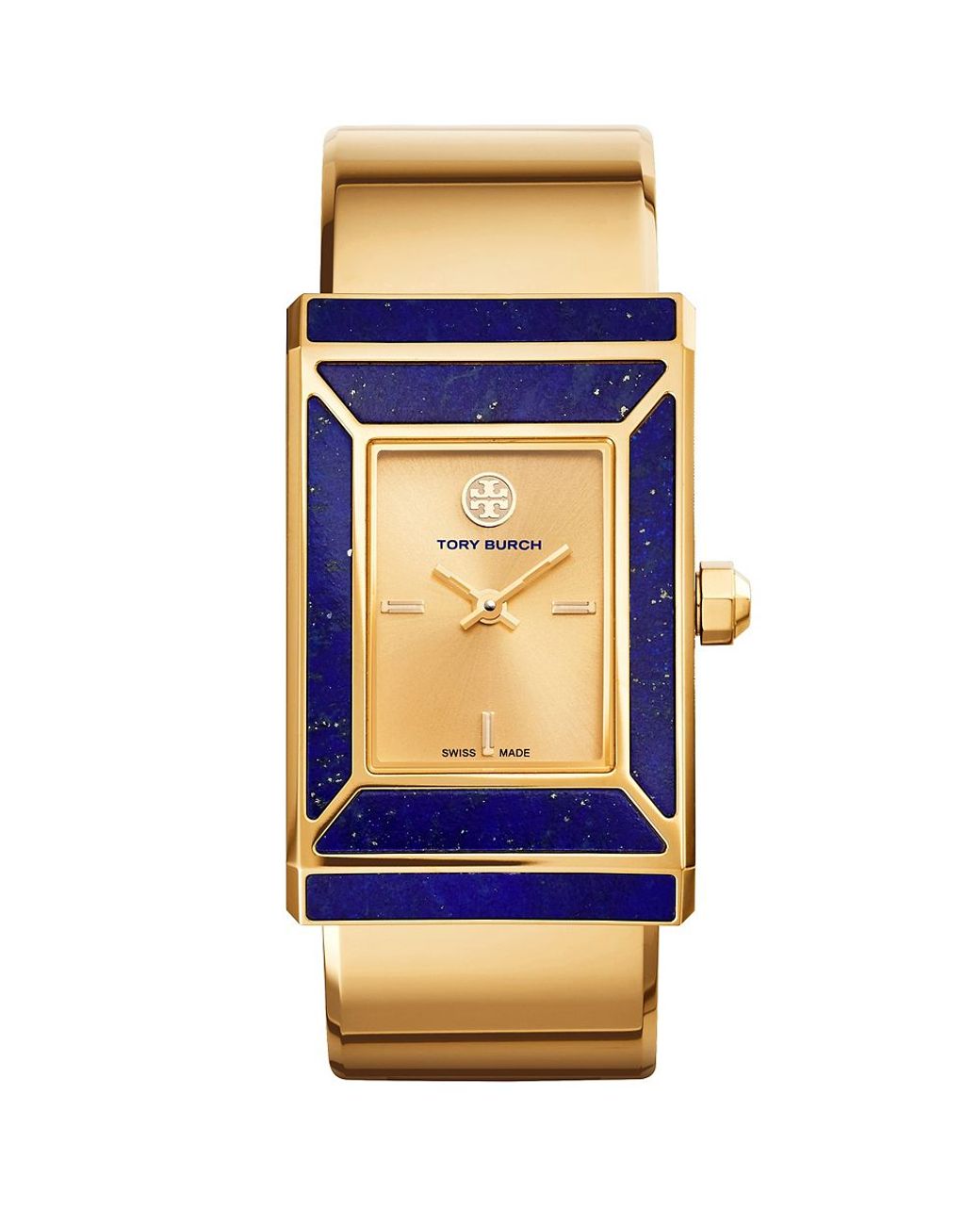 Tory Burch Robinson Watch, Limited Edition, Gold-Tone/Lapis, 38 X 25 Mm in  Blue | Lyst