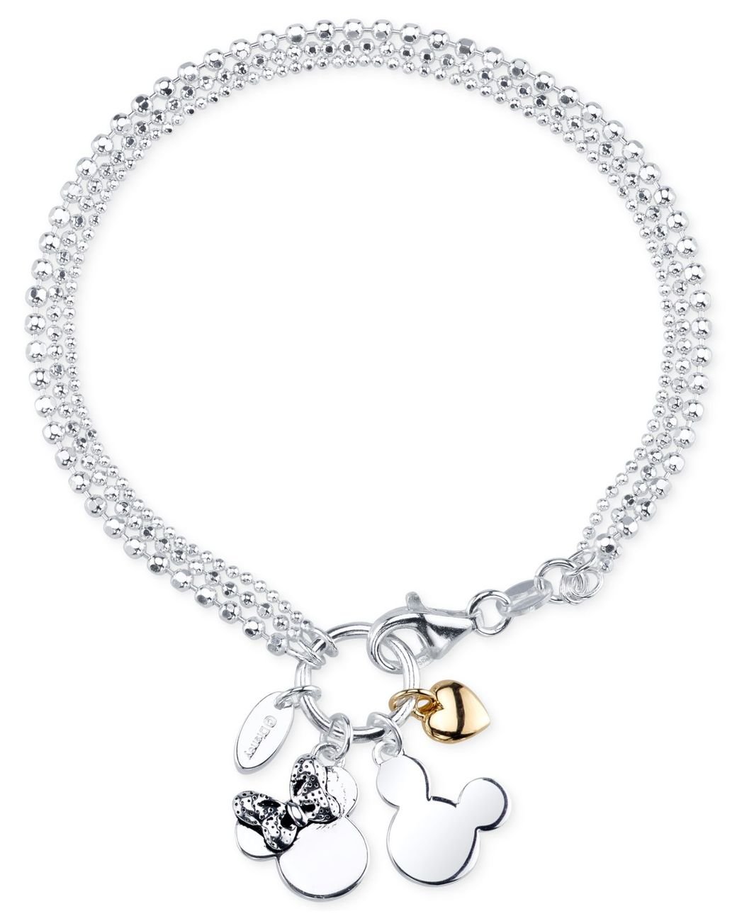Silver Mickey Mouse Love Pandora Bracelet For Girls, 925 Silver Bracelet  Silveradda