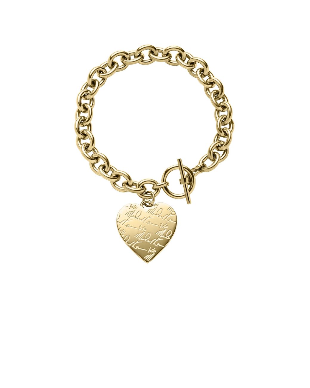 michael kors heart charm bracelet