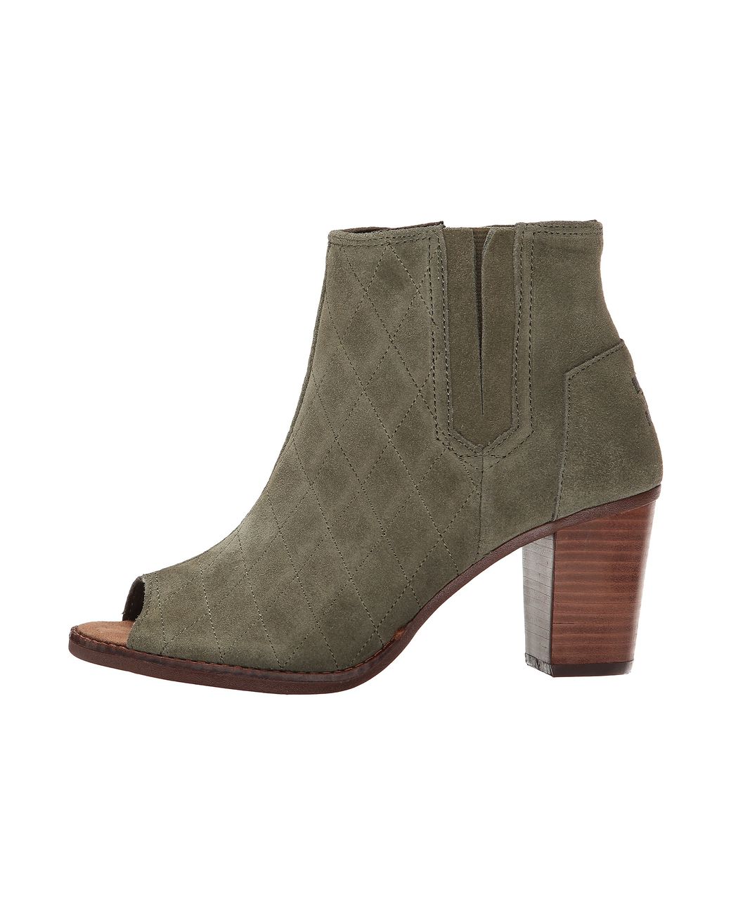 Toms booties store peep toe