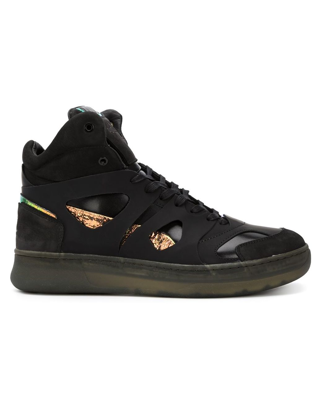 Alexander McQueen X Puma Move Leather and Mesh High-Top Sneakers in Black  for Men | Lyst UK