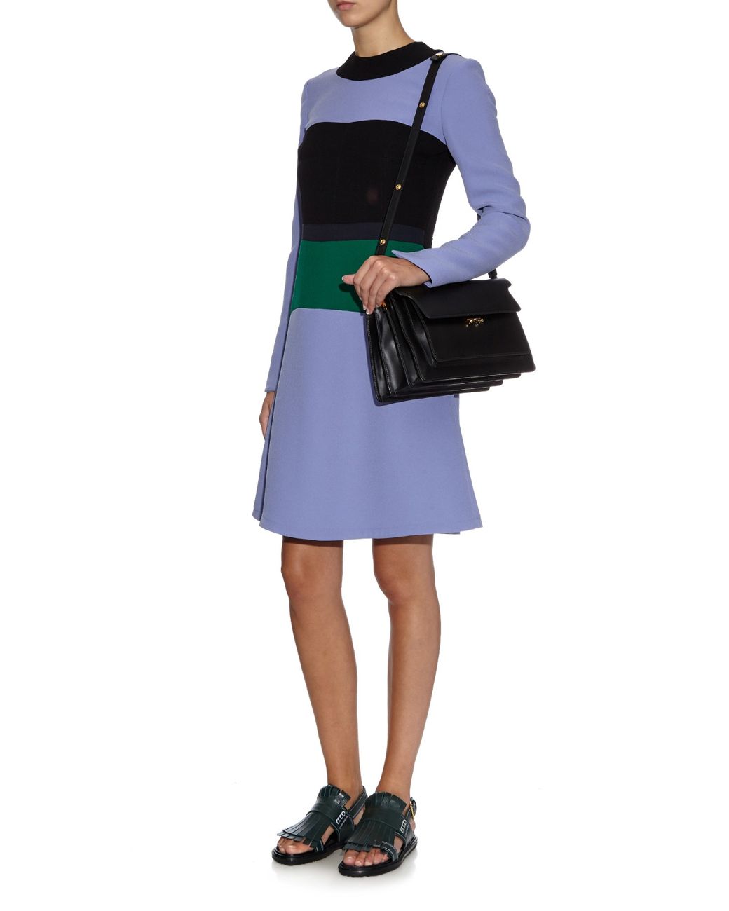 Marni black top trunk bag