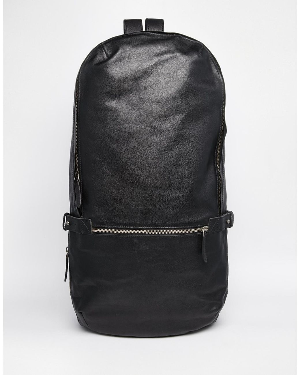 Royal Republiq Original Sack Leather Backpack in Black for Men | Lyst