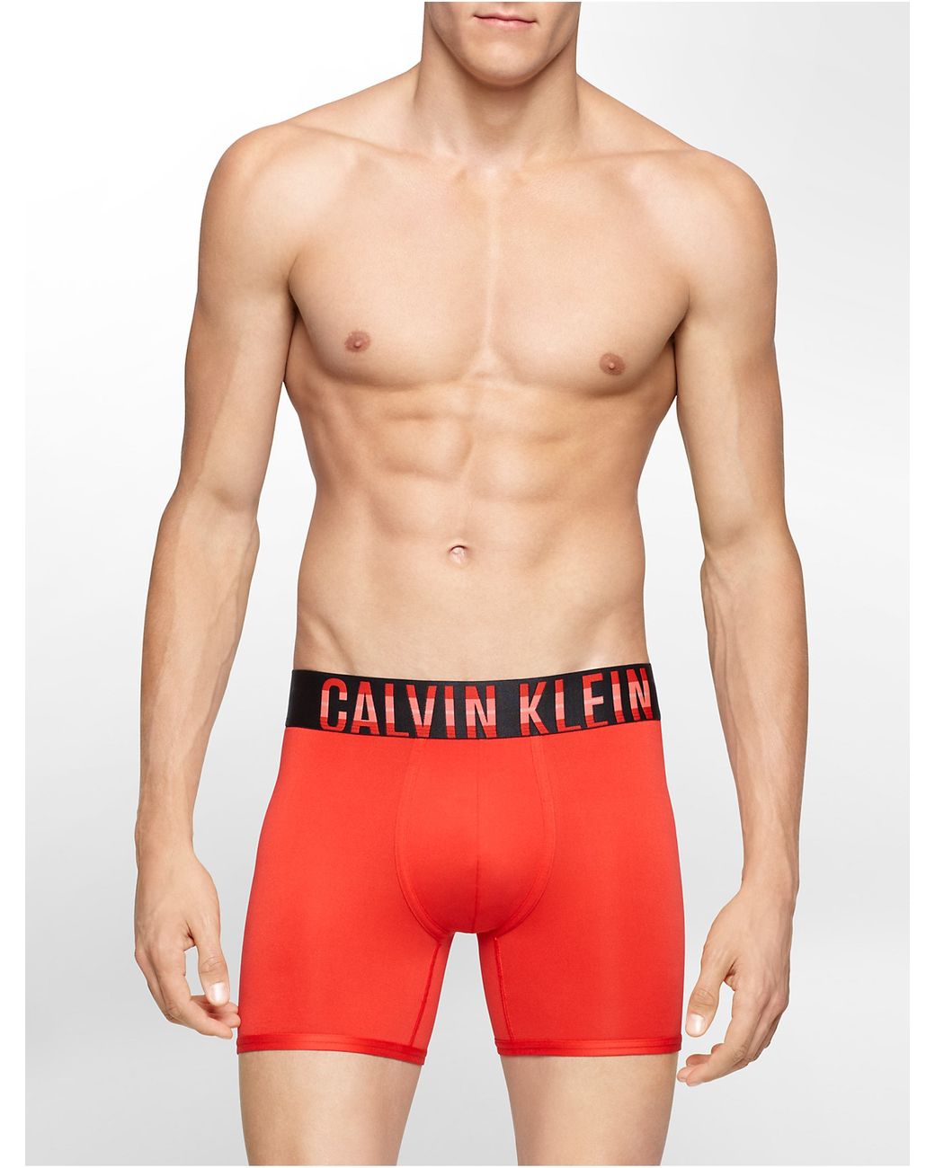 Calvin Klein Underwear Intense Power Micro Boxer Brief in Red for Men | Lyst