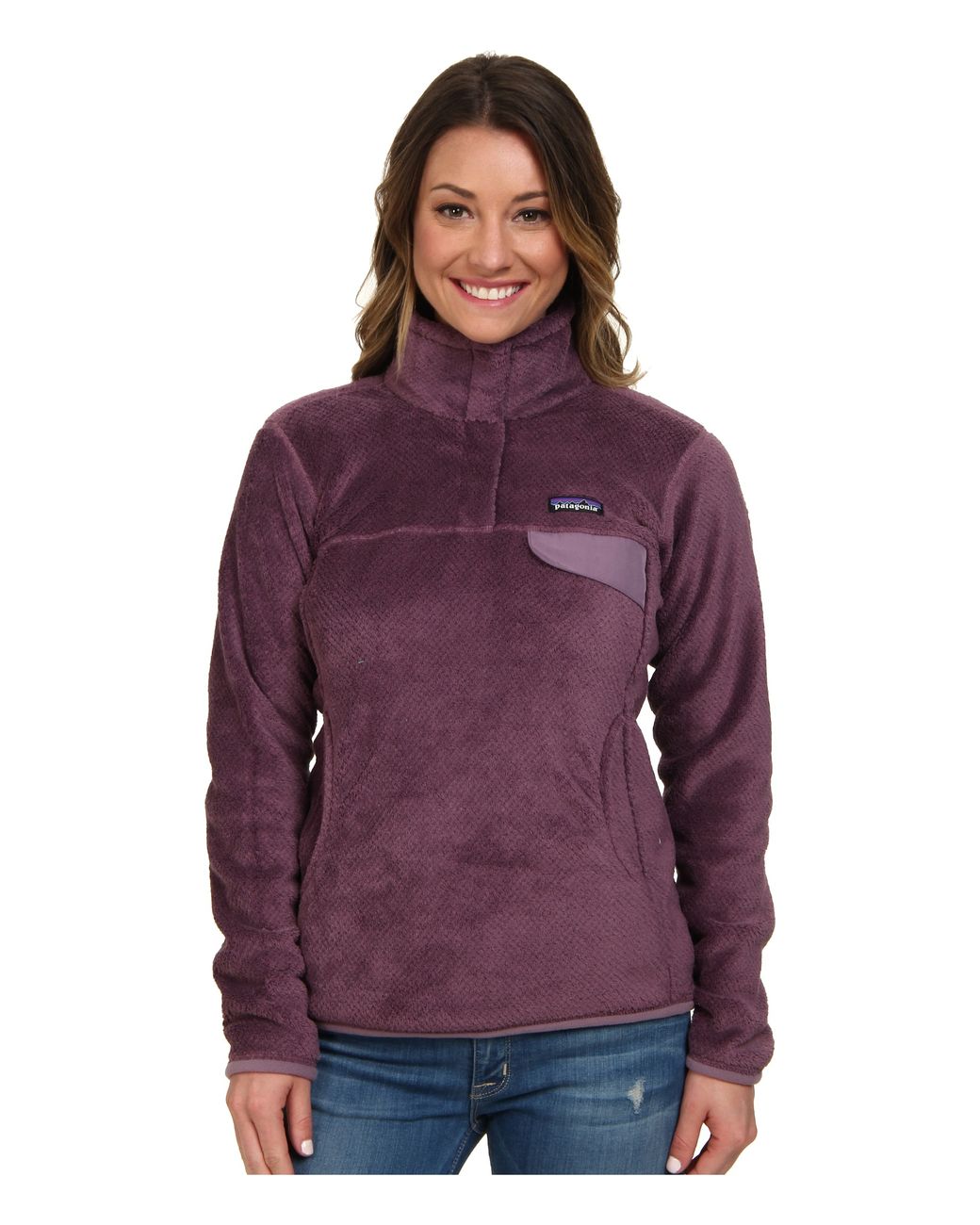Patagonia Women s Purple Re tool Snap t Fleece Pullover