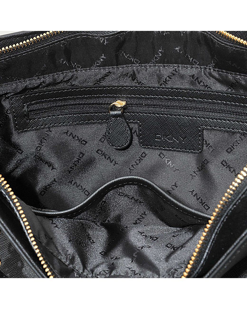 Dkny Bryant Park Saffiano Leather Large Tote Black Handbag Bag New– Bag  Lady Shop