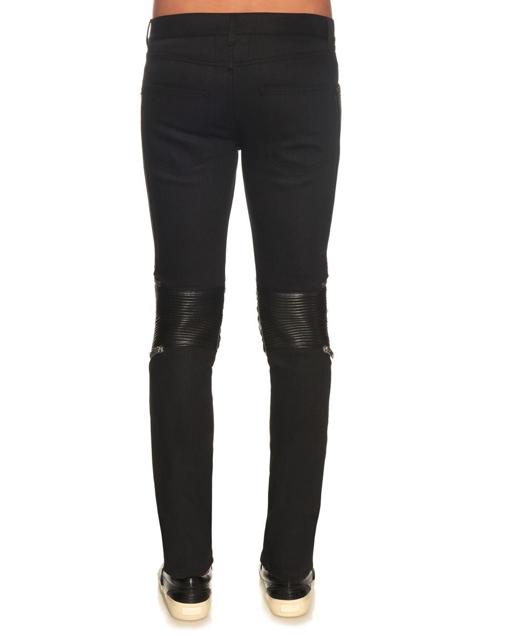 Saint Laurent Zip-knee Leather-panel 