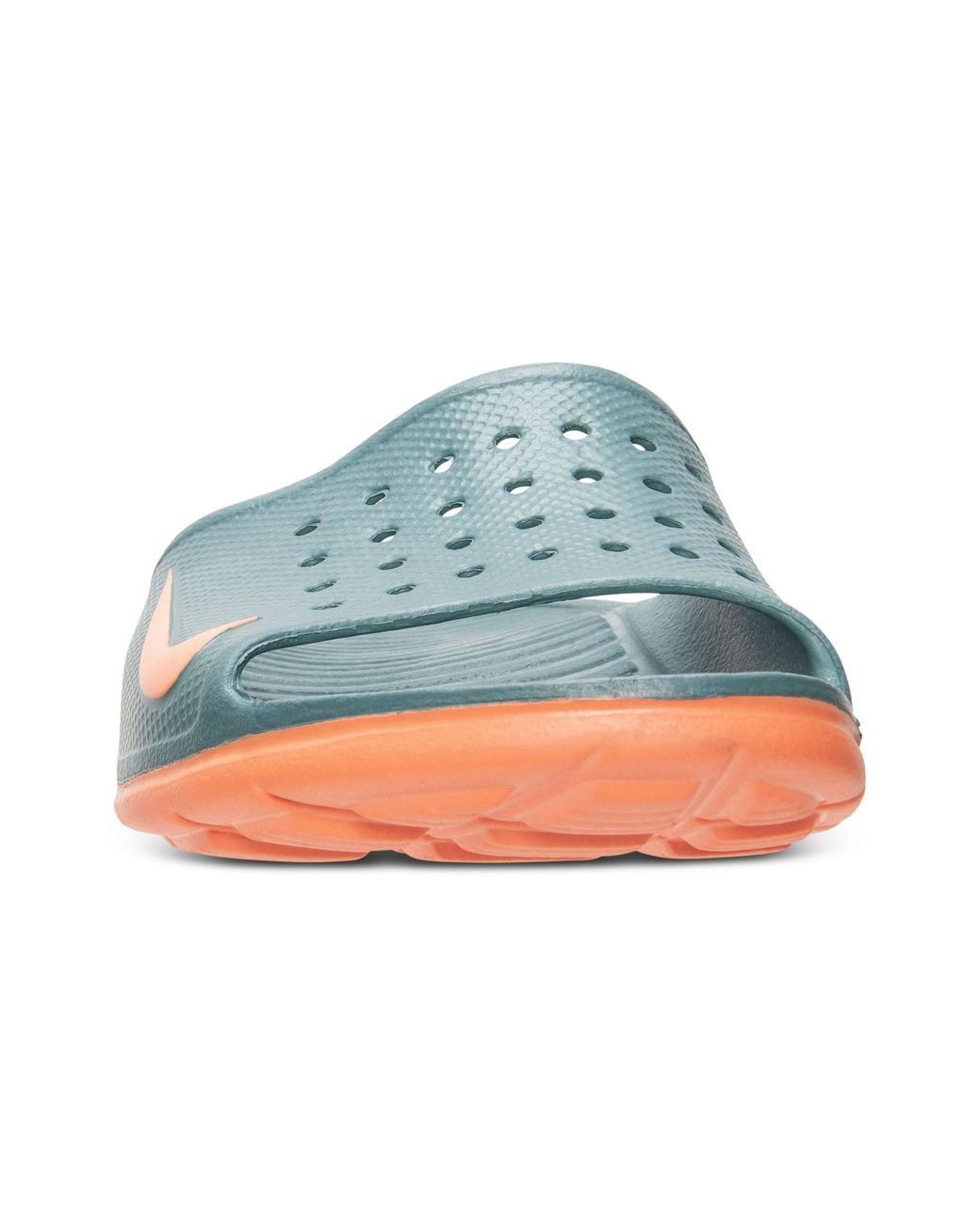 Nike Benassi Solarsoft Slide Sandals in Green for Men | Lyst
