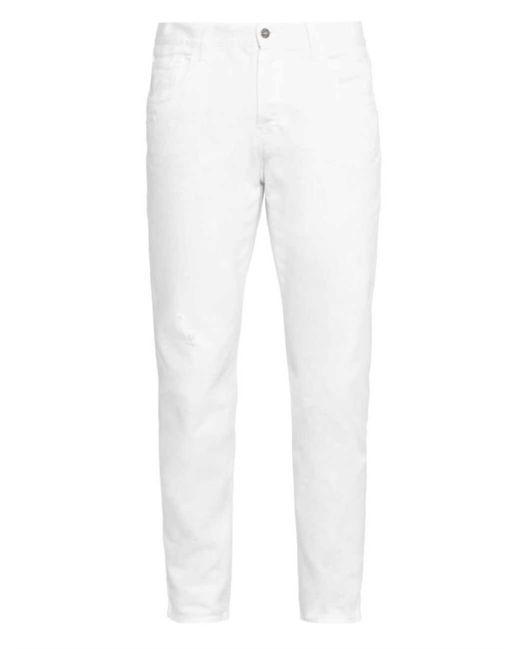 Gucci Distressed Slim-fit Jeans in White for Men | Lyst