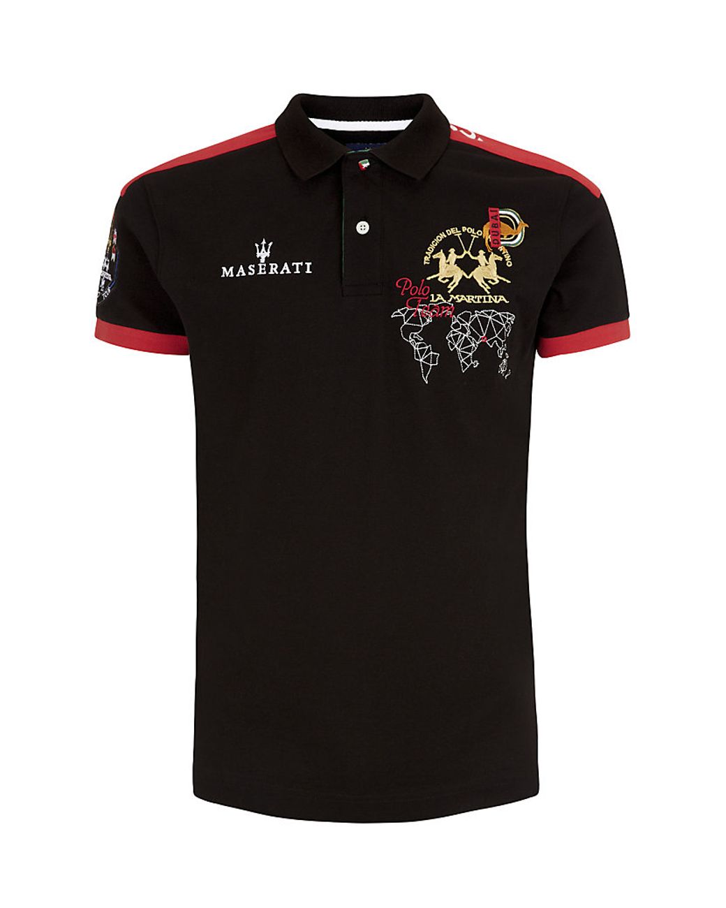 La Martina Maserati Dubai Tour Polo Shirt in Black for Men | Lyst Canada