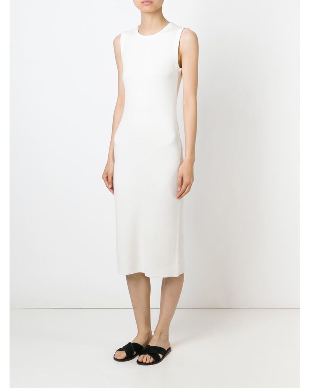Theory Wool Sleeveless Knit Dress in 