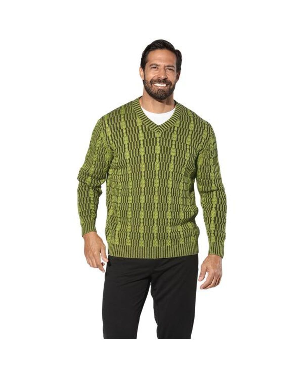Jan Vanderstorm Pullover Akselheim in Green für Herren