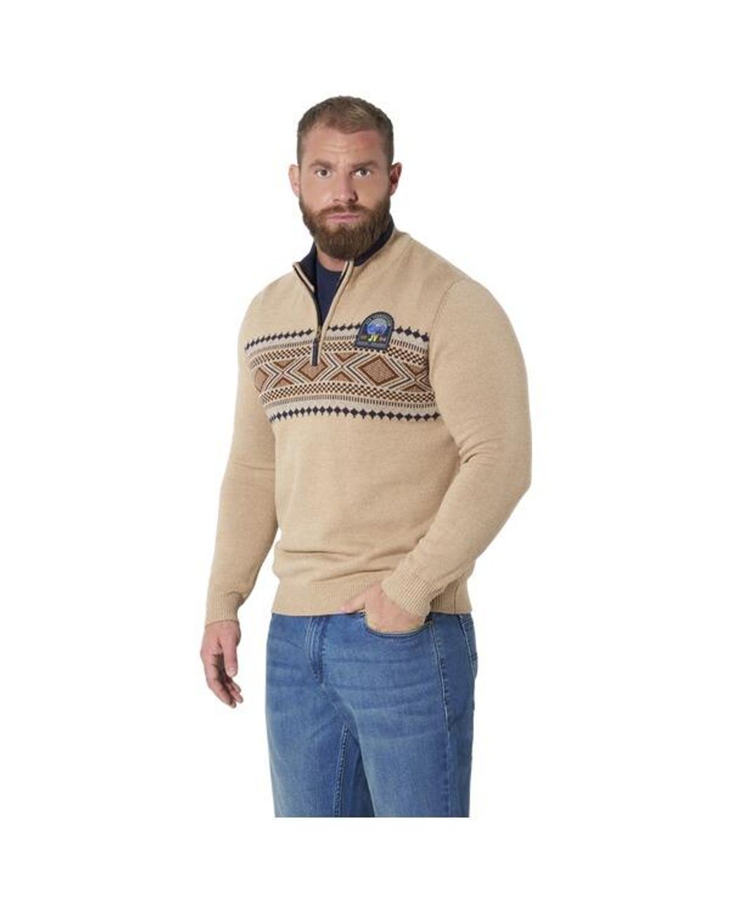 Jan Vanderstorm Pullover Kobbe in Natural für Herren