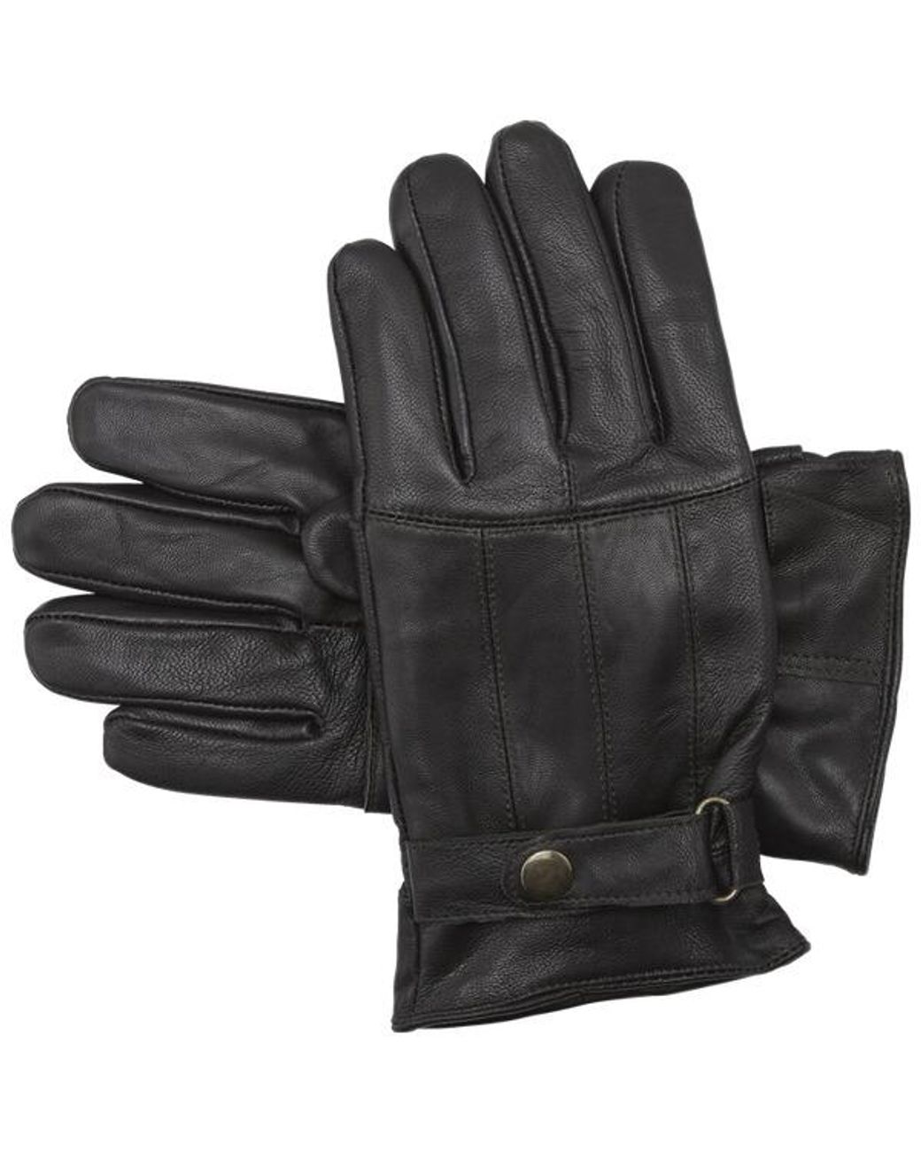 Jan Vanderstorm Lederhandschuhe Ulvsen in Black für Herren