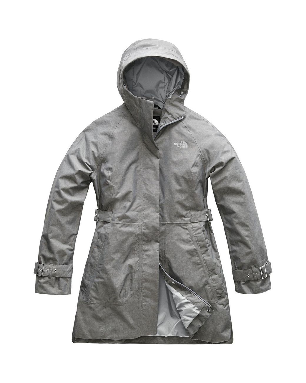 The North Face Synthetic City Breeze Rain Trench Jacket in Gray - Lyst