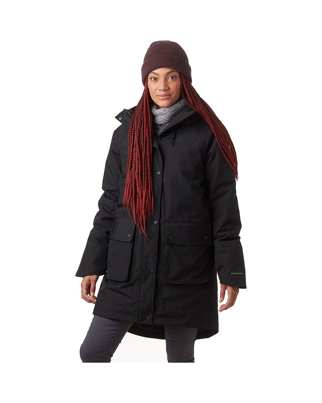 Patagonia Synthetic Great Falls Insulated Parka in Black | Lyst