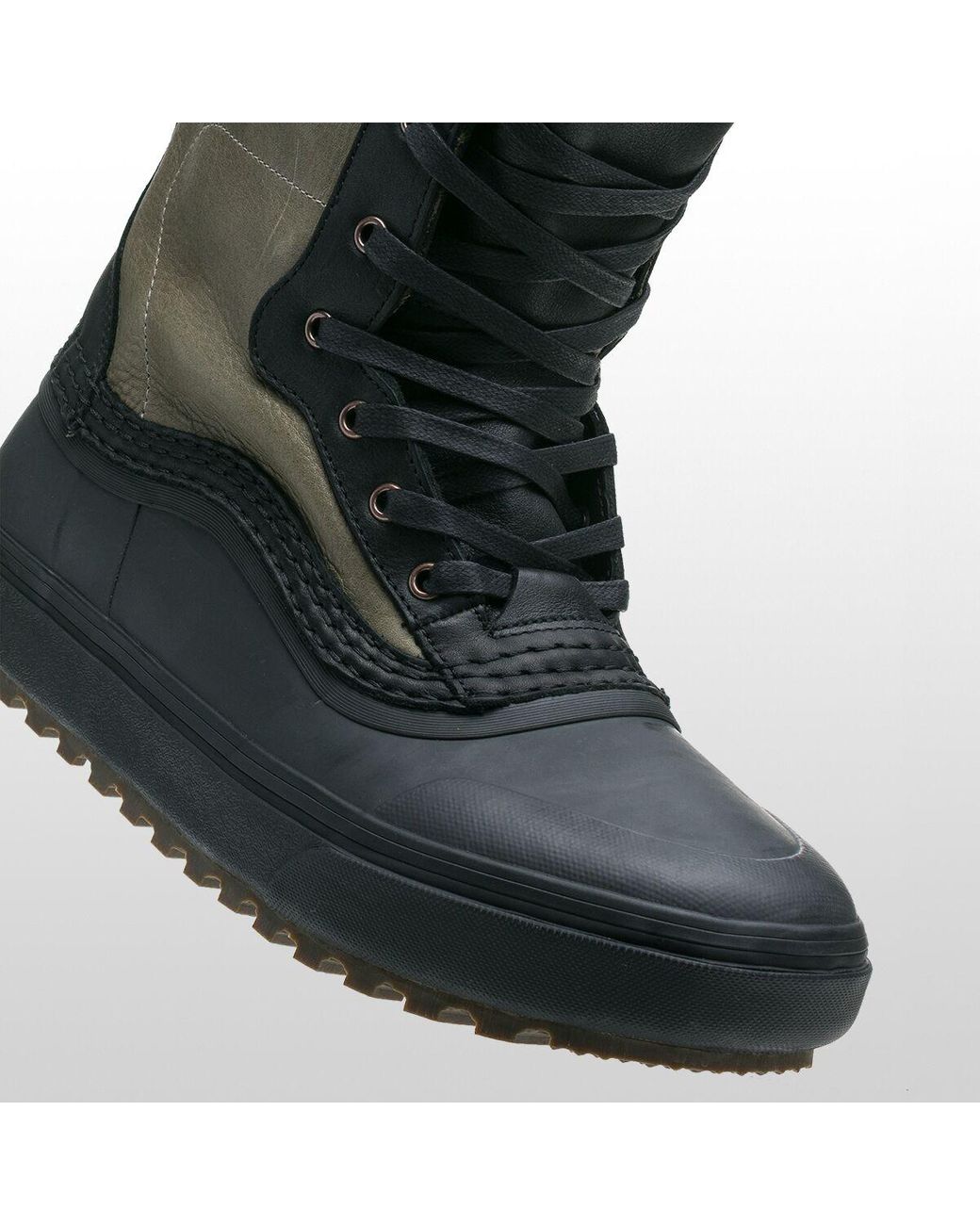 Vans Leather Standard Zip Snow Mte Boot In Black For Men Lyst
